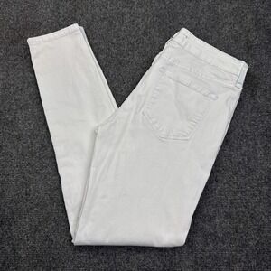 KAN CAN Jeans‎ Womens 9 Mid Rise Skinny White Denim Stretch